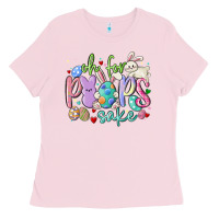 Bubblegum Pink oh for the peeps sake Ladies Tee - MaliasSmallBusiness
