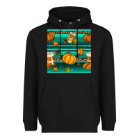 Black autumn seamless pattern Heavyweight Hoodie - BundleAndBundleShop