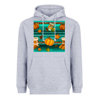 Heather Grey autumn seamless pattern Heavyweight Hoodie - BundleAndBundleShop