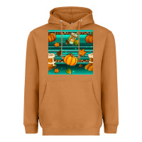 Meerkat autumn seamless pattern Heavyweight Hoodie - BundleAndBundleShop
