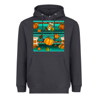 Smoke autumn seamless pattern Heavyweight Hoodie - BundleAndBundleShop