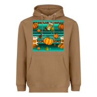 Toasted Coconut autumn seamless pattern Heavyweight Hoodie - BundleAndBundleShop