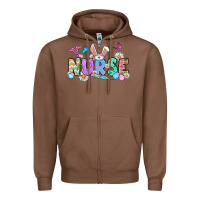 Chestnut Easter Nurse Zipper Hoodie - OliviaCreatesArt