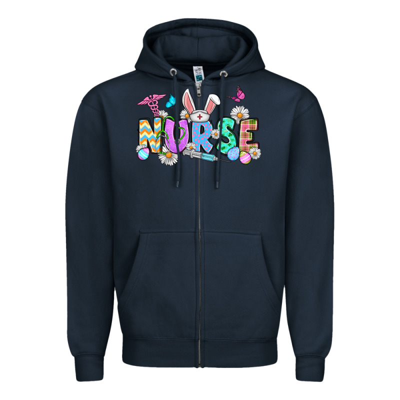Easter Nurse Zipper Hoodie by OliviaCreatesArt | Teevron