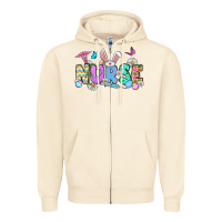 Sandshell Easter Nurse Zipper Hoodie - OliviaCreatesArt