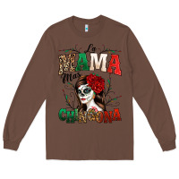 Chestnut La Mama Mas Chingona Long Sleeve Tee - texasbilliewilder