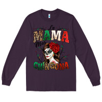 Plum La Mama Mas Chingona Long Sleeve Tee - texasbilliewilder