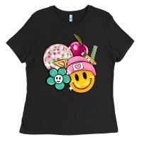 Black smiley face and school elementary Ladies Tee - MaliasSmallBusiness