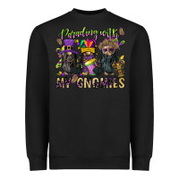 Black parading with my gnomies Heavyweight Sweatshirt - CowGirlArtShop