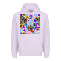 Lilac stars and sunflowers seamless pattern Premium Hoodie - FaDigitalArtStudio