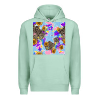 Seafoam stars and sunflowers seamless pattern Premium Hoodie - FaDigitalArtStudio