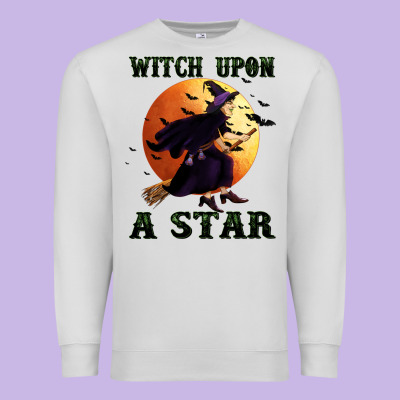 Witch Upon A Star Premium Sweatshirt Designed By Bundleandbundleshop
