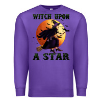 Purple witch upon a star Premium Sweatshirt - BundleAndBundleShop