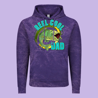 Reel Cool Dad Vintage Hoodie Designed By Jasminsmagicworld