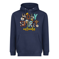 Navy Holy Spirit Activate Heavyweight Hoodie - FaDigitalArtStudio