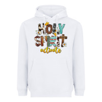 White Holy Spirit Activate Heavyweight Hoodie - FaDigitalArtStudio