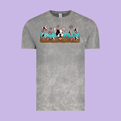 French Bulldogs Vintage Tee Designed By Jasminsmagicworld