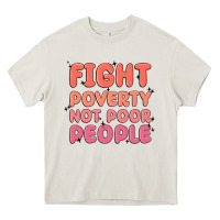 Cream fight poverty not poor people Heavy Core Tee - MaliasSmallBusiness
