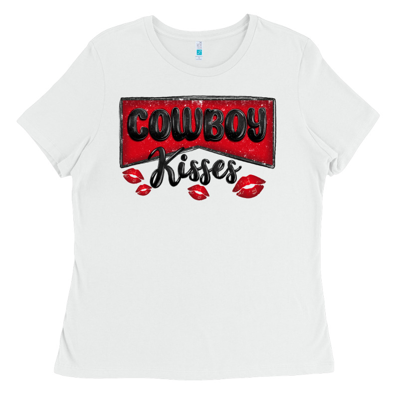 Cowboy Kisses Ladies Tee by MaliasSmallBusiness | Teevron