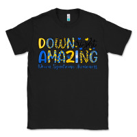 Black down right amazing down syndrome awareness Classic Tee - Artiststas