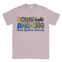 Lilac down right amazing down syndrome awareness Classic Tee - Artiststas