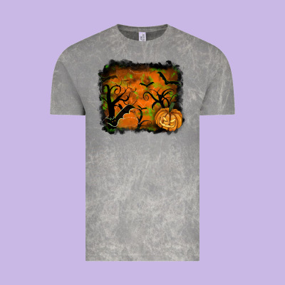 Halloween Background Vintage Tee Designed By Ranaportraitstore
