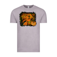 Vintage Zinc Halloween Background Vintage Tee - RanaPortraitStore