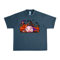 Midnight Navy Halloween Baby Pig Urban Heavy Tee - RanaPortraitStore