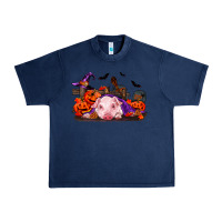 Navy Halloween Baby Pig Urban Heavy Tee - RanaPortraitStore