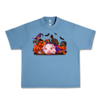 Pebble Blue Halloween Baby Pig Urban Heavy Tee - RanaPortraitStore