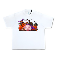 White Halloween Baby Pig Urban Heavy Tee - RanaPortraitStore