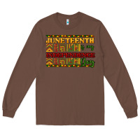 Chestnut juneteenth is my independence day Long Sleeve Tee - NancyCooperArtShop