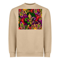 Mushroom mardi gras Heavyweight Sweatshirt - CowGirlArtShop