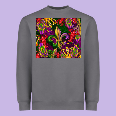 Mardi Gras Heavyweight Sweatshirt Designed By Cowgirlartshop