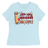 Little Miss 100 Days Smarter Ladies Tee | Teevron