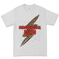 Dove Grey homeschool mom lightning bolt Premium Tee - MaliasSmallBusiness