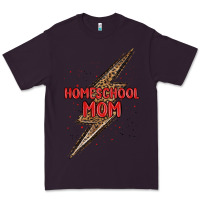 Plum homeschool mom lightning bolt Premium Tee - MaliasSmallBusiness