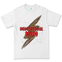 White homeschool mom lightning bolt Premium Tee - MaliasSmallBusiness