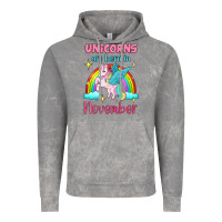 Cloud Rock unicorns are born in november Vintage Hoodie - Jasminsmagicworld