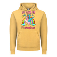 Vintage Mustard unicorns are born in november Vintage Hoodie - Jasminsmagicworld