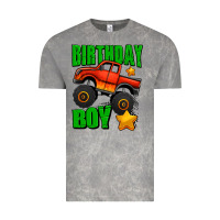 Cloud Rock birthday boy monster truck Vintage Tee - Jasminsmagicworld