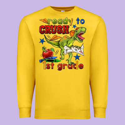 Ready To Crush 1st Grade Premium Sweatshirt Designed By Bundleandbundleshop