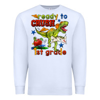 White ready to crush 1st grade Premium Sweatshirt - BundleAndBundleShop