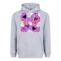 Heather Grey cute ghost halloween seamless pattern Heavyweight Hoodie - BundleAndBundleShop