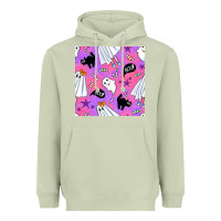 Matcha cute ghost halloween seamless pattern Heavyweight Hoodie - BundleAndBundleShop