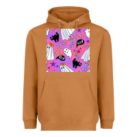 Meerkat cute ghost halloween seamless pattern Heavyweight Hoodie - BundleAndBundleShop