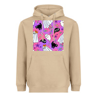 Mushroom cute ghost halloween seamless pattern Heavyweight Hoodie - BundleAndBundleShop
