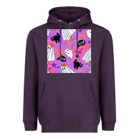 Plum cute ghost halloween seamless pattern Heavyweight Hoodie - BundleAndBundleShop