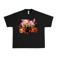Black halloween pigs Urban Heavy Tee - RanaPortraitStore