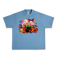 Pebble Blue halloween pigs Urban Heavy Tee - RanaPortraitStore